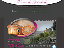 Tablet Screenshot of ferme-grezelade.fr
